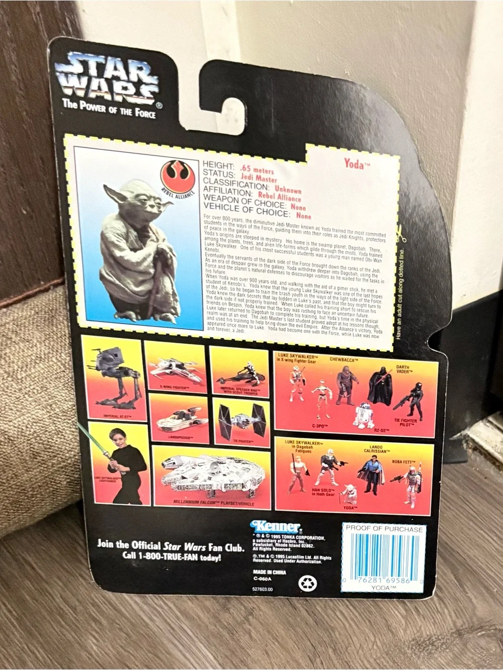 Vintage 1995 Star Wars (Mini) YODA. New Sealed on Card